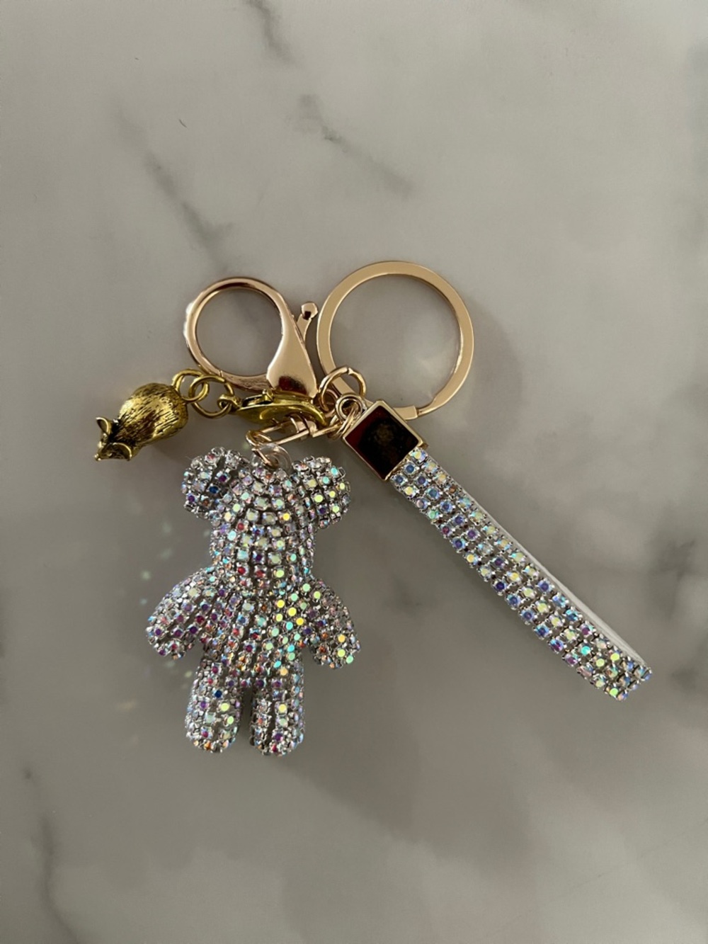 Teddy Bear Keychain with Wrist Strap - Picture 5 of 6